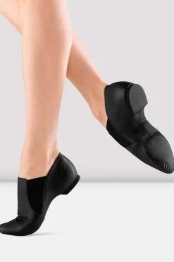 Mens Leather Elasta Jazz Booties
