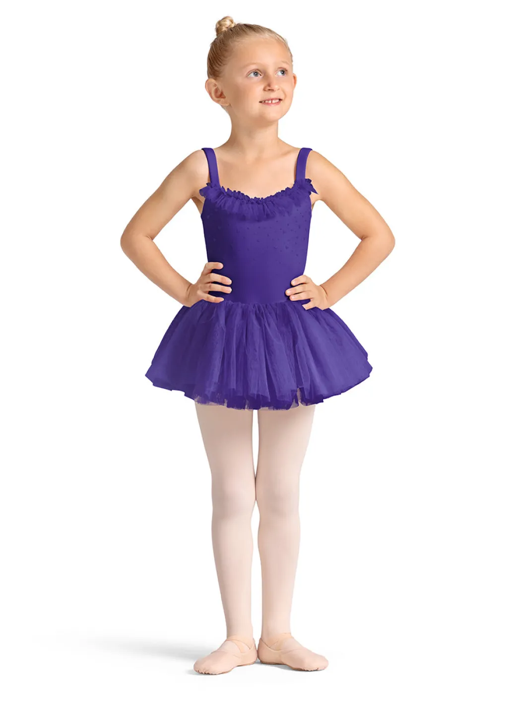 Mirella Frill Neck Tutu Tank Leotard
