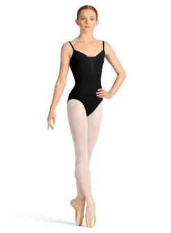 Mirella Gel Print V-Front Camisole Leotard