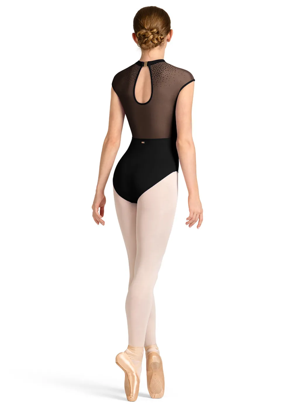 Mirella V-Front Cap Sleeve Leotard
