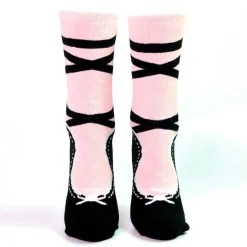 Pink Pointe Slipper Heavyweight Socks: Kids