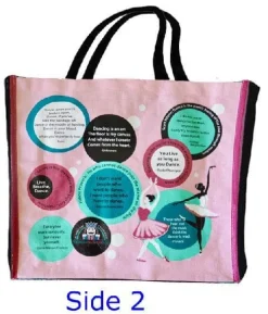 Reusable Ballet Quotes Design Shopping Ballet Bag
