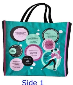 Reusable Ballet Quotes Design Shopping Ballet Bag