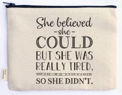 She Believed Zipper Pouch Zipper Pouch