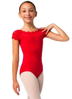 So Danca Cap Sleeve Lace Leotard