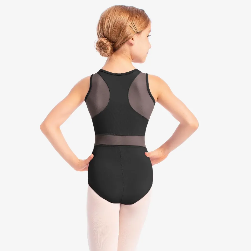 So Danca Eva Tank Leotard with Mesh Inserts Child