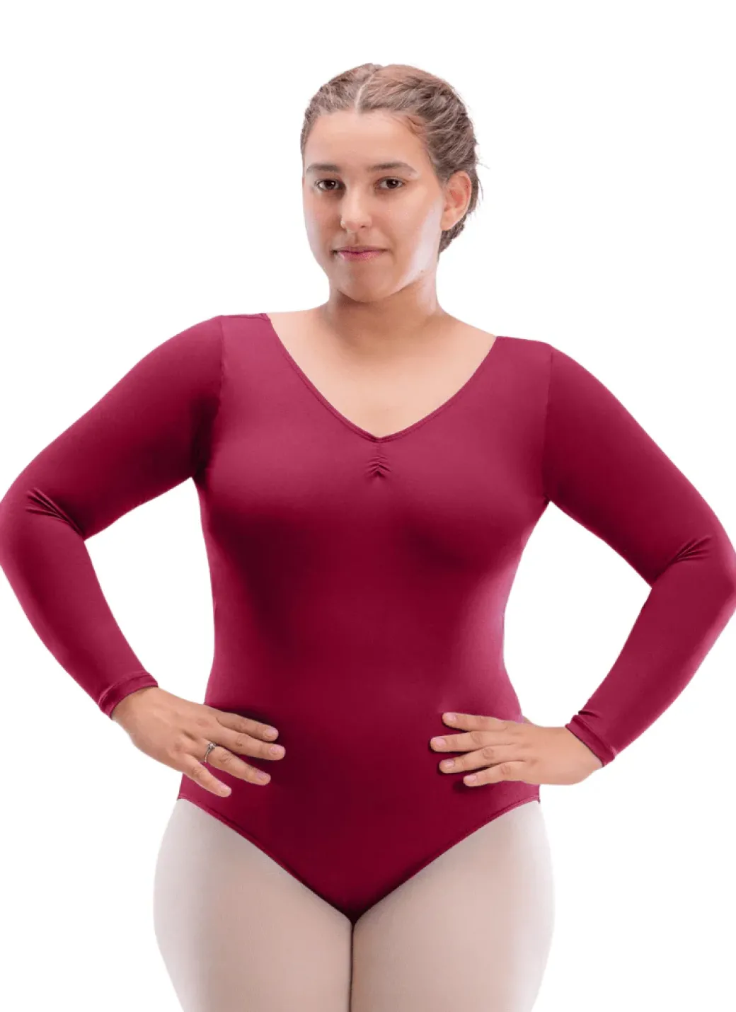So Danca Gal Long Sleeve Leotard in Curvy Sizes
