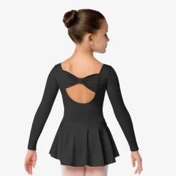 So Danca Gillian Long Sleeve Ballet Dress with Bow Girls