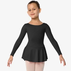 So Danca Gillian Long Sleeve Ballet Dress with Bow Girls