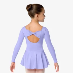 So Danca Gillian Long Sleeve Ballet Dress with Bow Girls