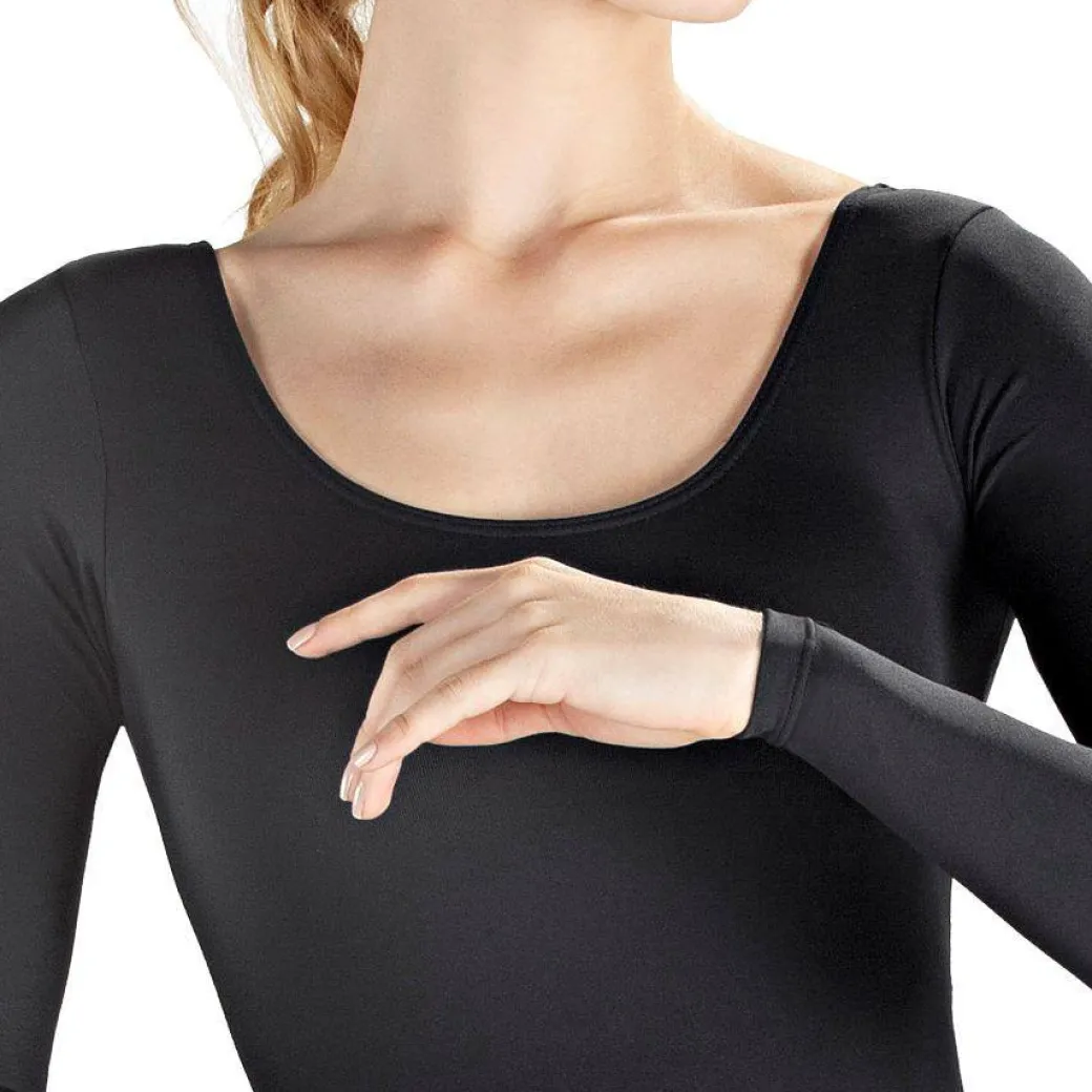 So Danca Long Sleeve Microfiber Leotard Adult