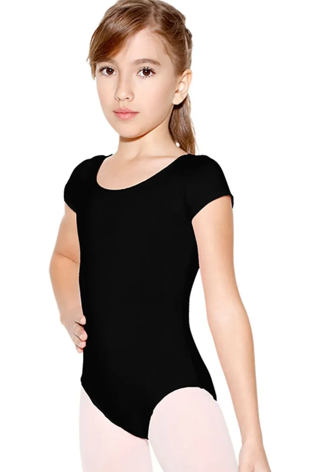 So Danca Princess Cut Capped Sleeve Microfiber Leotard Child