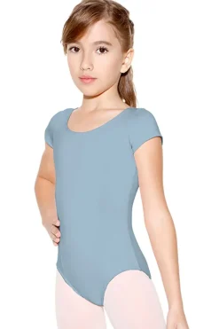 So Danca Princess Cut Capped Sleeve Microfiber Leotard Child