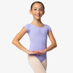 So Danca Princess Cut Capped Sleeve Microfiber Leotard Child