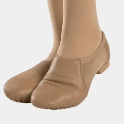 So Danca Adult Low Cut Slip On Leather Jazz Shoe Suede Sole
