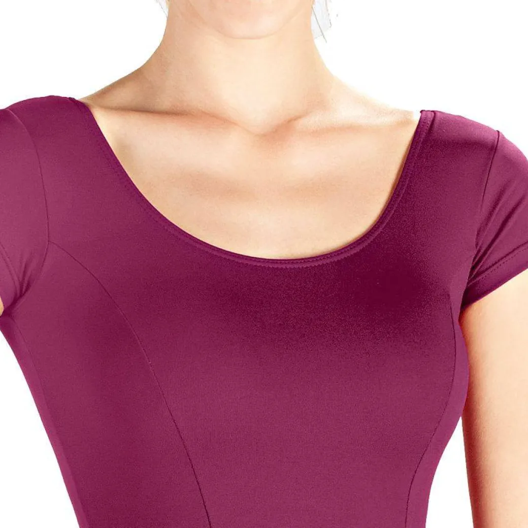 So Danca Beatrice Microfiber Cap Sleeve Leotard Womens