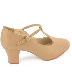 So Danca ''Chrissie'' 2'' T-Strap Character Shoes Womens