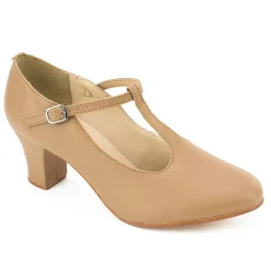 So Danca ''Chrissie'' 2'' T-Strap Character Shoes Womens
