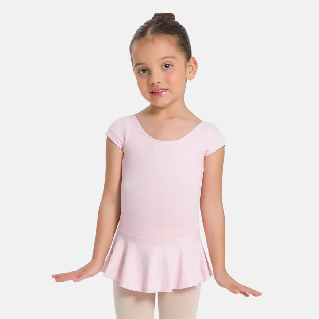 So Danca Christabel Girls Short Sleeve Ballet Dress with Bow