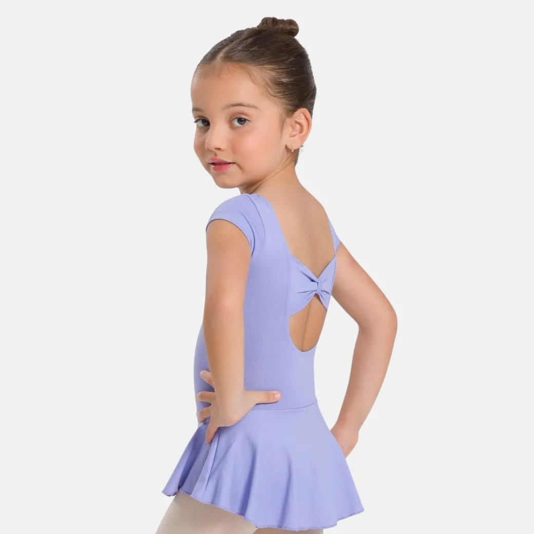 So Danca Christabel Girls Short Sleeve Ballet Dress with Bow