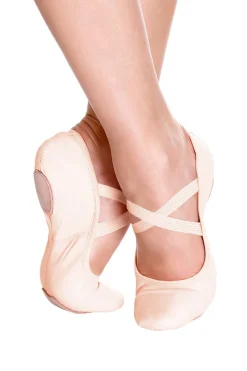 So Danca Classic Split Sole Stretch Leather Ballet Shoe Light Pink