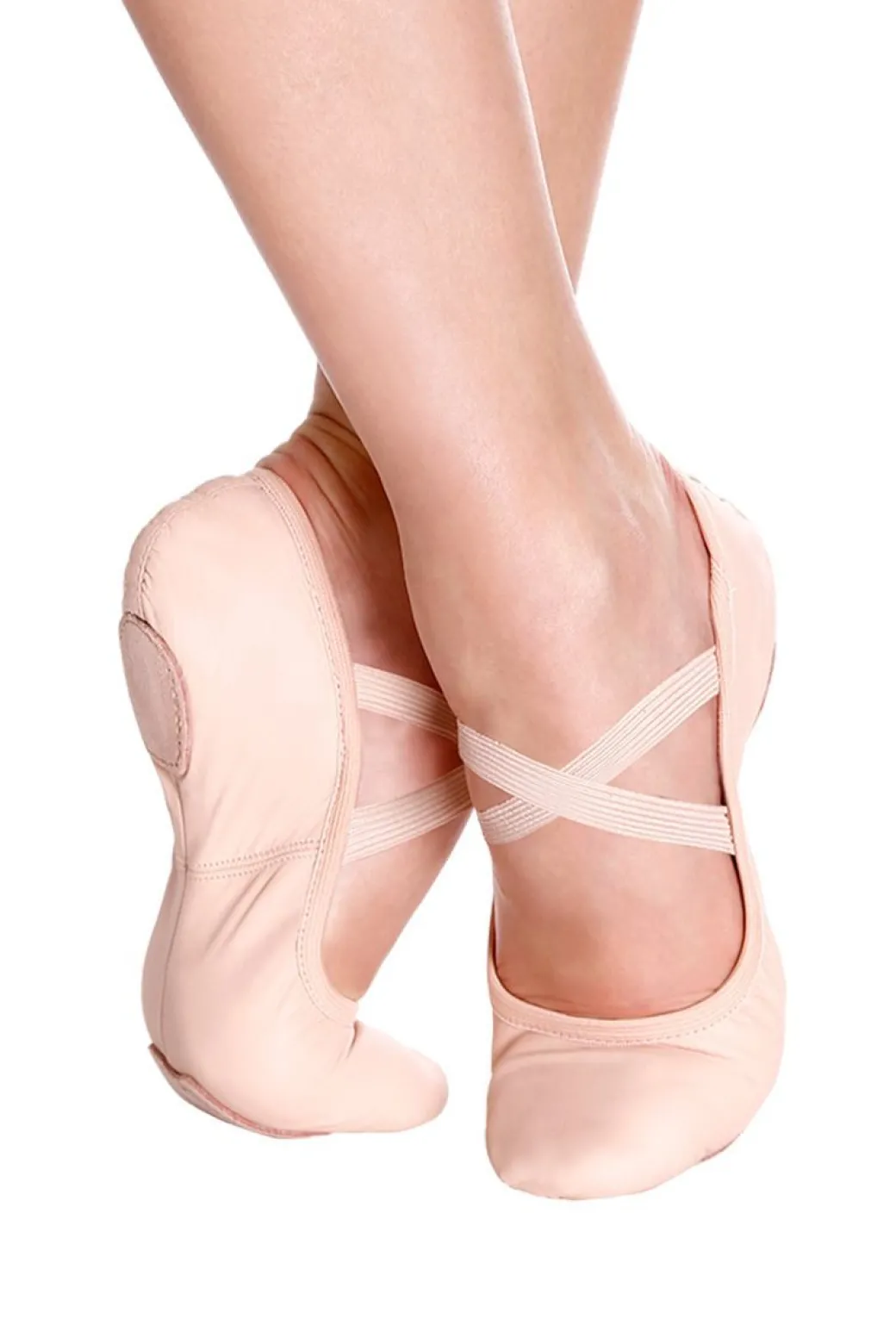 So Danca Classic Split Sole Stretch Leather Ballet Shoe- Pink