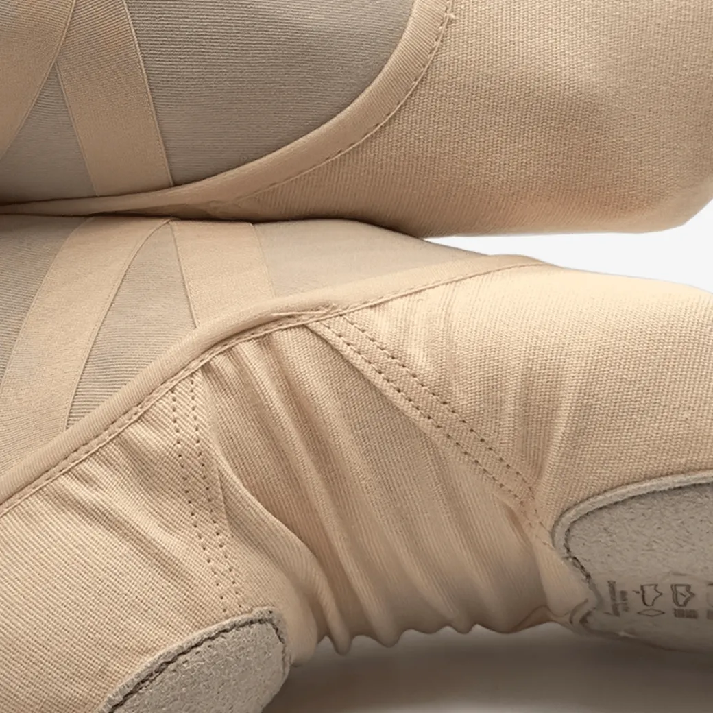 So Danca Diamond Vegan Stretch Canvas Split Sole Ballet Shoe Light Pink