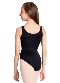 So Danca Fran Girls Crew Neck Microfiber Tank Leotard