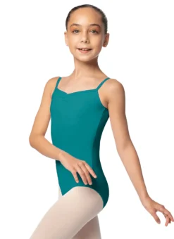 So Danca Girls Pinch Front Camisole Ballet Leotard with Adjustable Straps