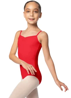 So Danca Girls Pinch Front Camisole Ballet Leotard with Adjustable Straps