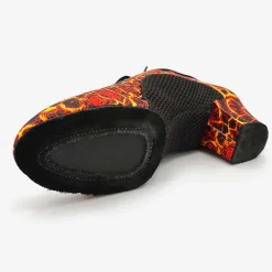 So Danca Lacey Schwimmer Jive 1.5" Ballroom Shoe Leopard/Lava