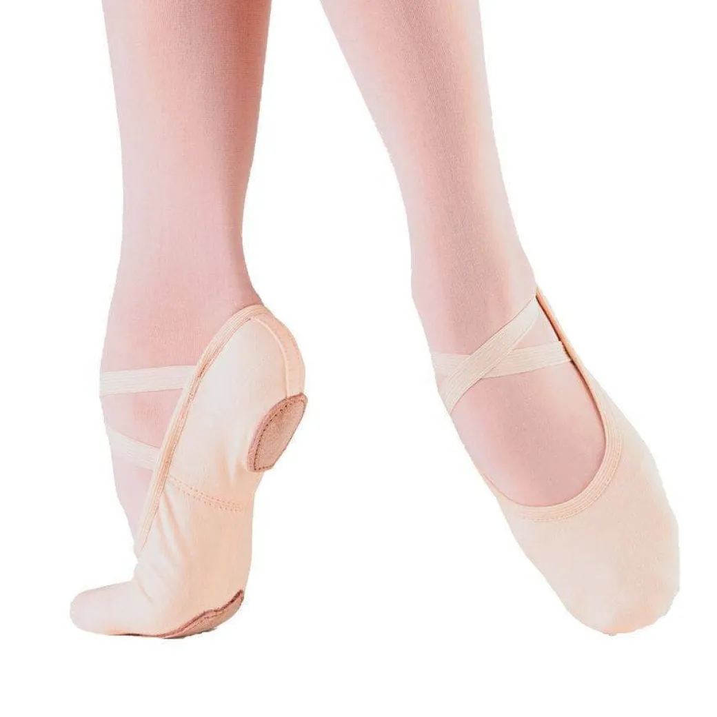 So Danca Light Pink Bliss Canvas Split Sole Ballet Shoe Adult