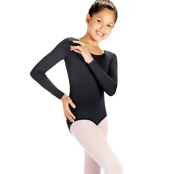 So Danca Long Sleeve Microfiber Leotard Child