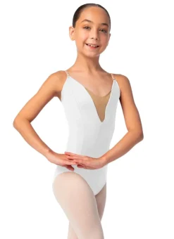 So Danca Nude Mesh Insert Camisole Leotard Girls