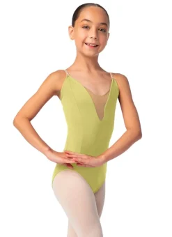 So Danca Nude Mesh Insert Camisole Leotard Girls