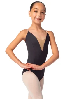 So Danca Nude Mesh Insert Camisole Leotard Girls