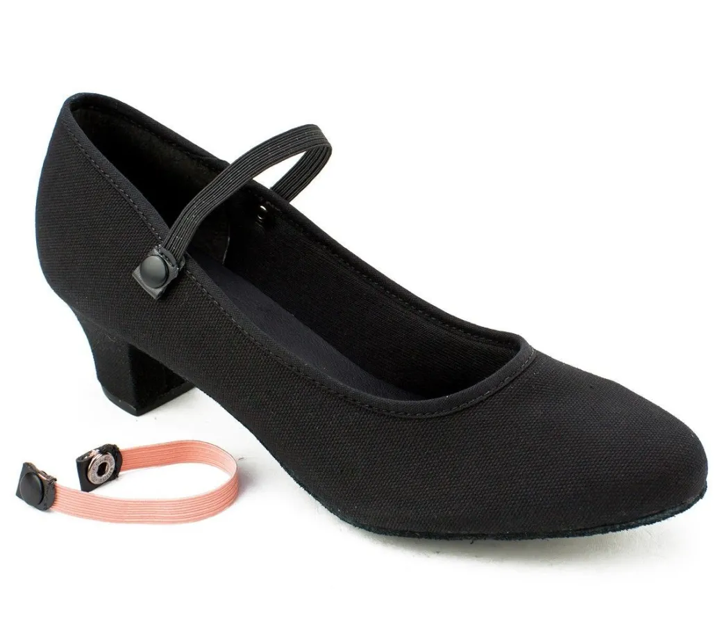 So Danca 1.5" Royal Canvas Character Shoe with Elastic Strap