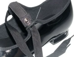 So Danca Snap Buckle Girls Patent Tap Shoe With Ties Child