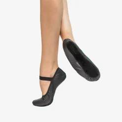 So Danca Stretch Leather Ballet Shoe Black Adult