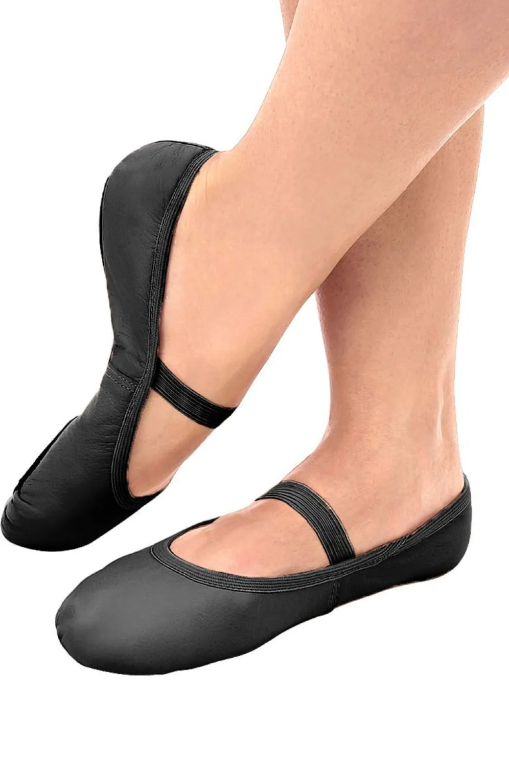 So Danca Stretch Leather Girls Ballet Shoe Black Child