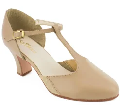 So Danca 2.5" T-Strap Character Shoe wtih Suede Sole Womens