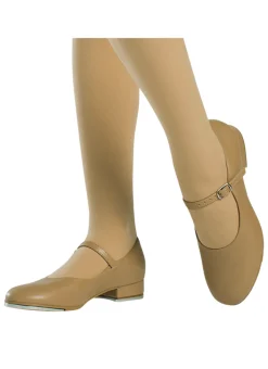 So Danca Vegan Mary Jane Tap Shoes Tan