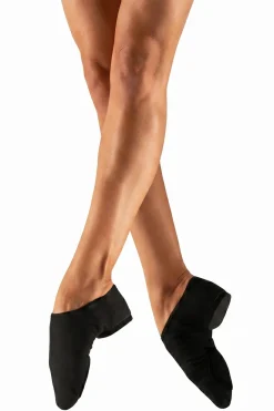 So Danca Womens Stretch Canvas Split Sole Jazz Shoes Black