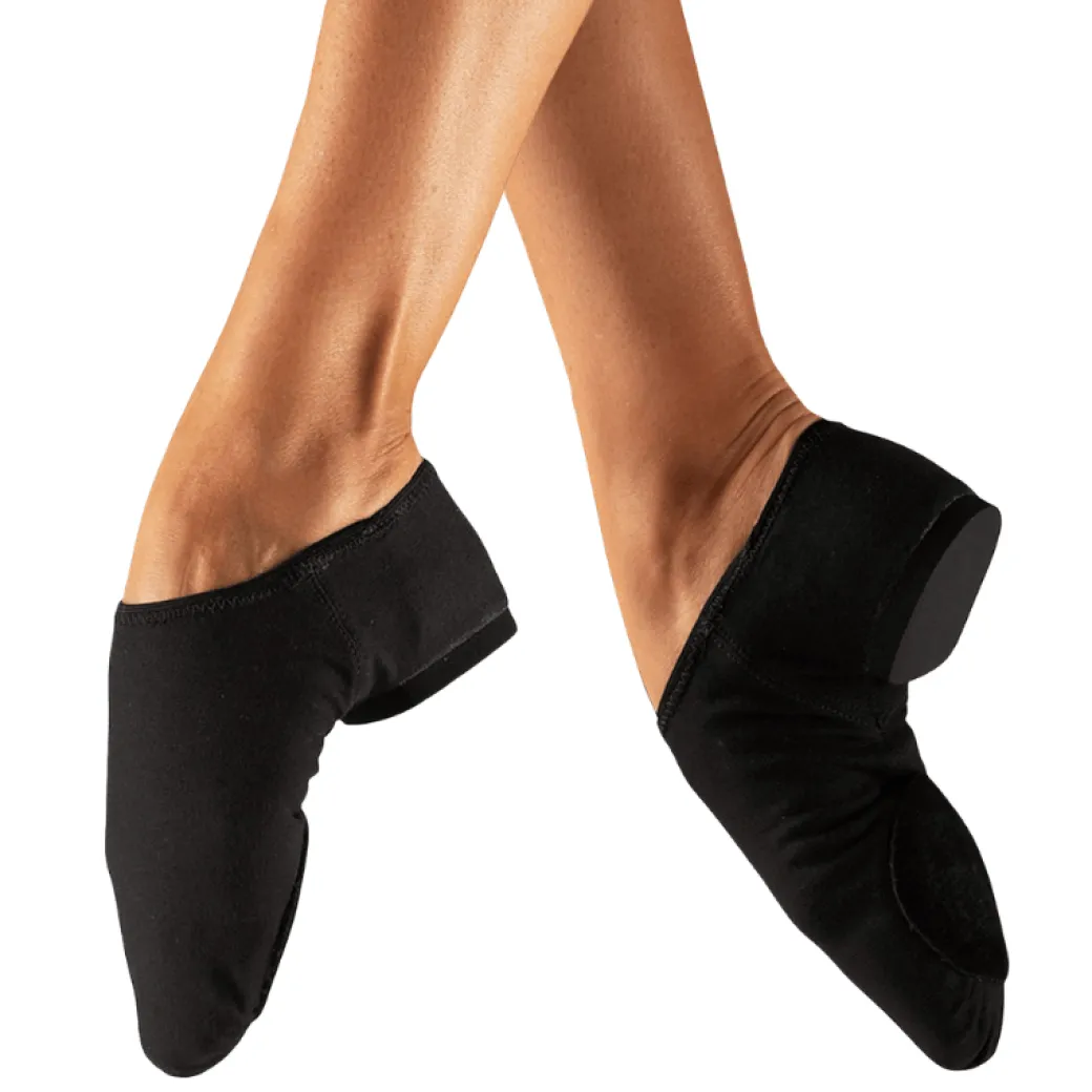 So Danca Womens Stretch Canvas Split Sole Jazz Shoes Black