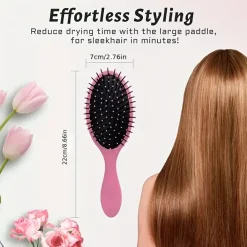 Soft Touch Detangling Paddle Brush for Wet or Dry Hair