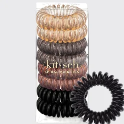 Spiral Hair Coils 8 Pack Brunette