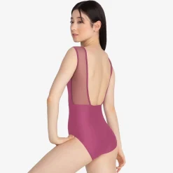 Tessalia Assymetrical Mesh Tank Leotard