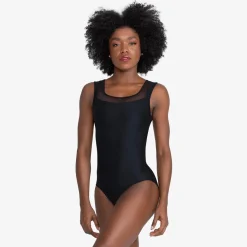 Ticiane Mesh Open Back Tank Leotard