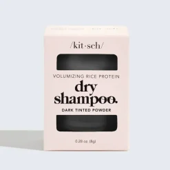 Volumizing Rice Protein Dry Shampoo Dark Tinted Powder