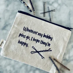 Wherever my bobby pins go, I hope they're happy pouch